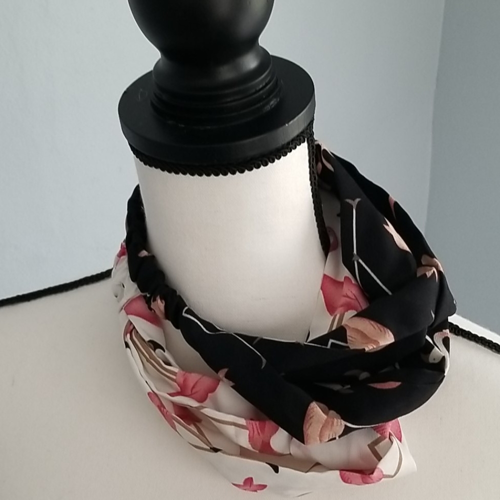 Lot of two (2) flamingo headbands head wraps
